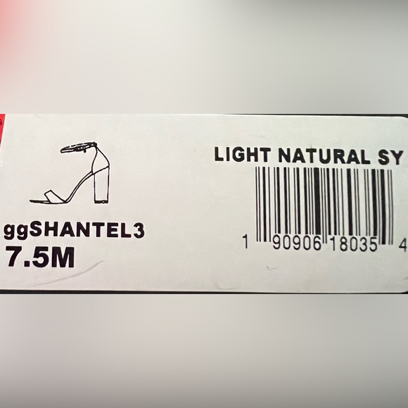 Guess Light Natural Shantel3 Heels Size 7.5M - Picture 6 of 6